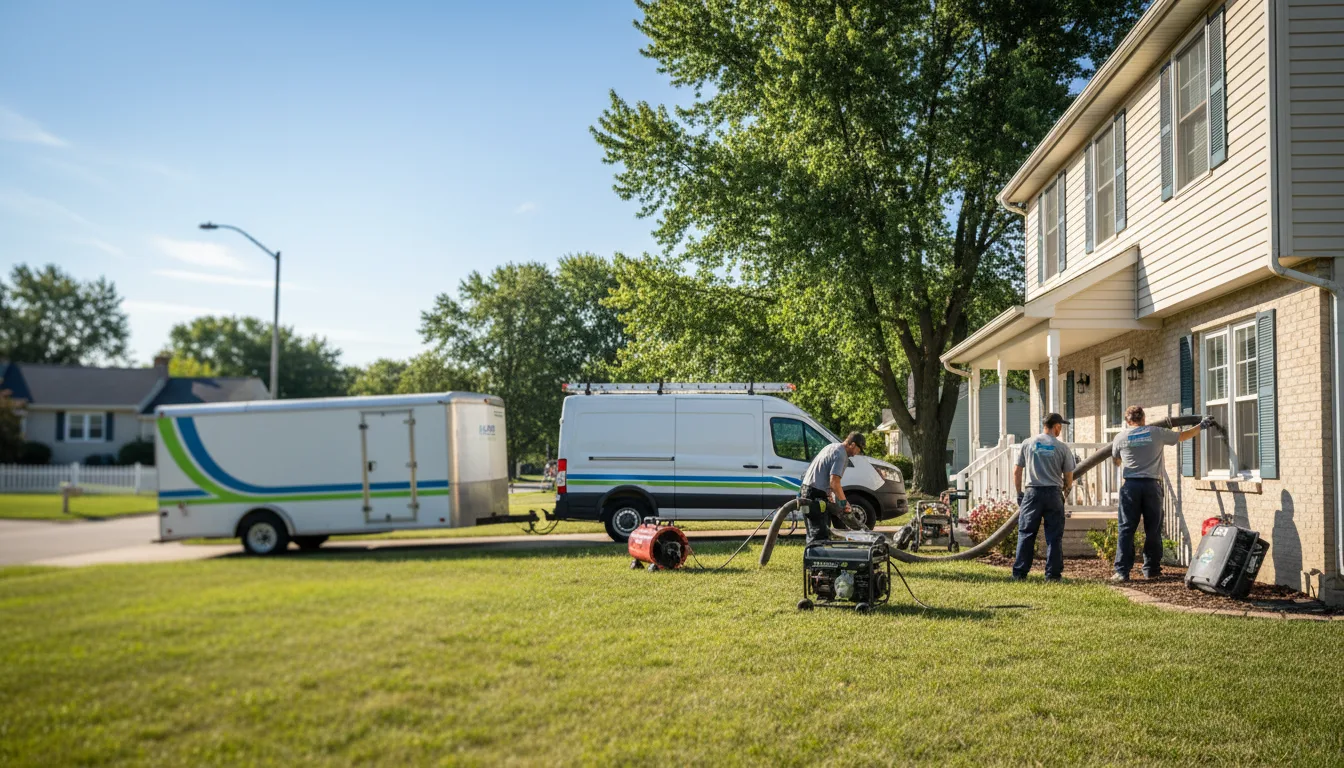 Flooded Basement Restoration And Cleanup With Repair in Mendota, MN near me